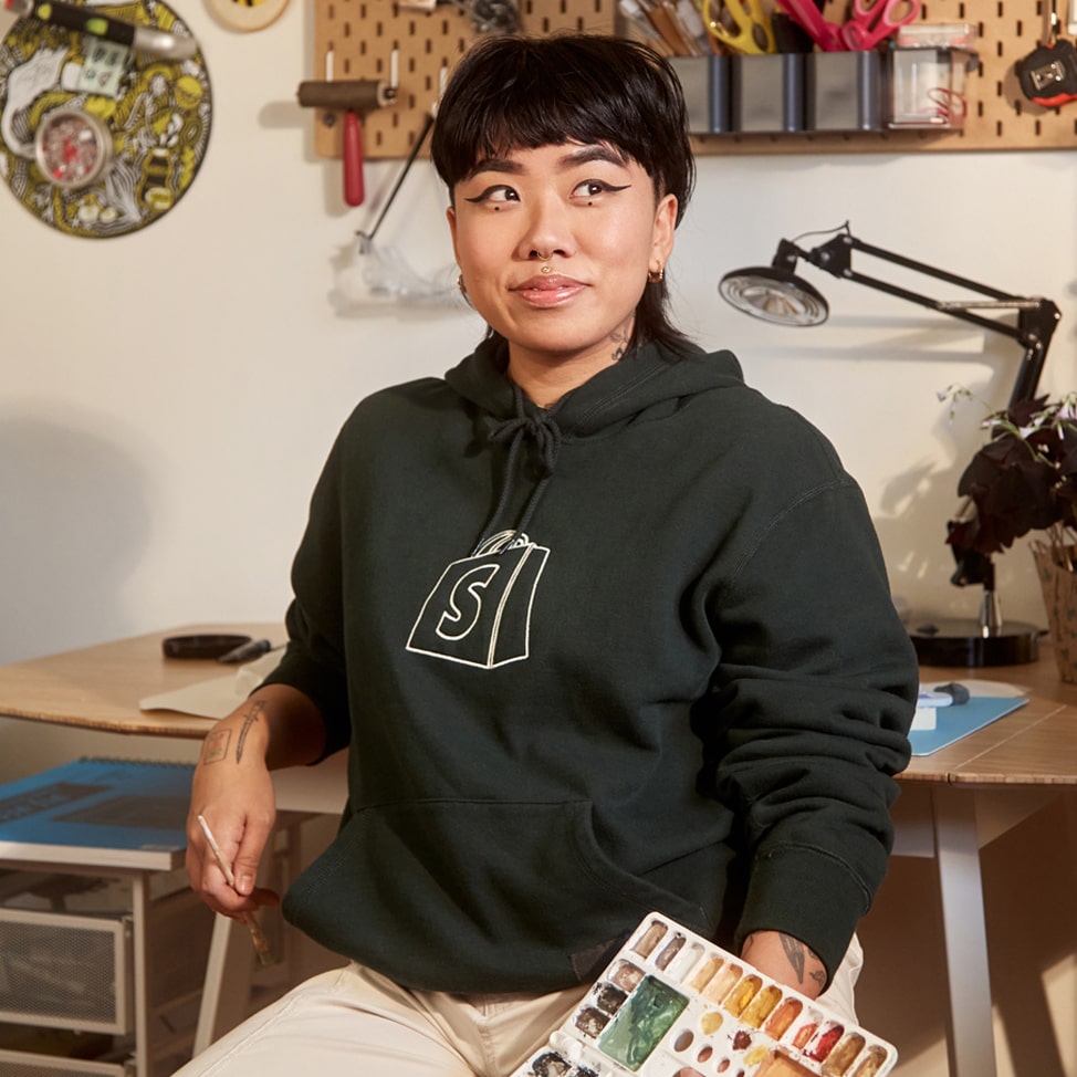 Get Stuff Done Hoodie de Shopify Supply, vista 3