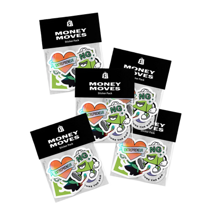 Money Moves Sticker Pack de Shopify Supply